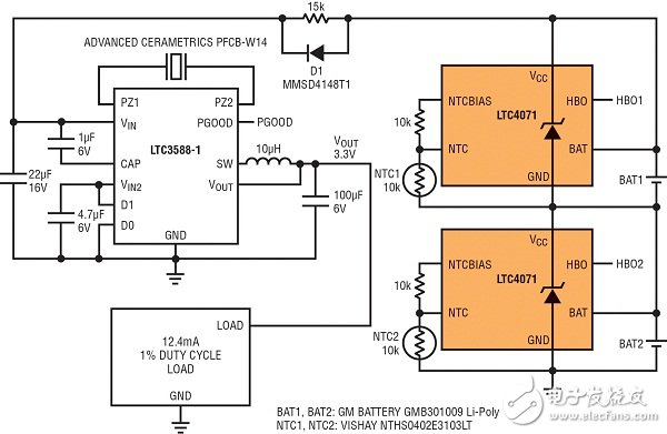  基于無線傳感器的壓電式能量收集電源系統(tǒng)