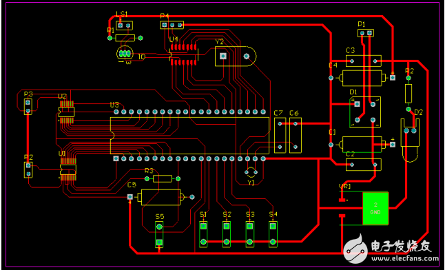 實驗五 ad09 PCB的板層設計和布線