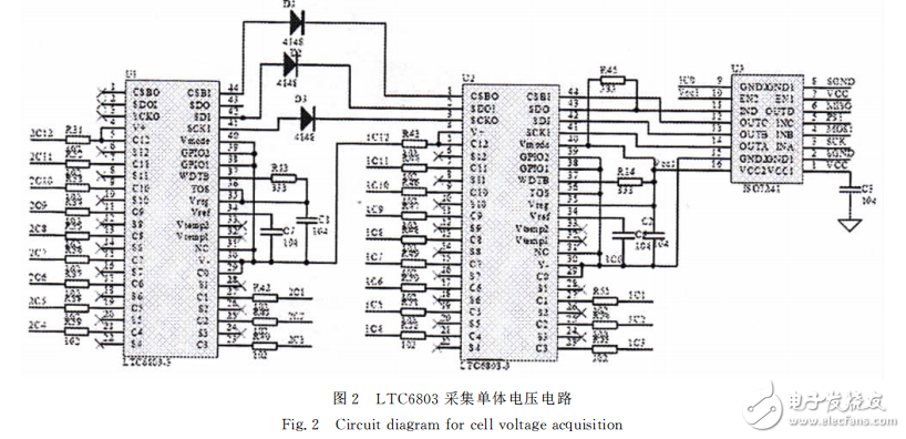 基于LTC6803的單體電池電壓采集系統設計