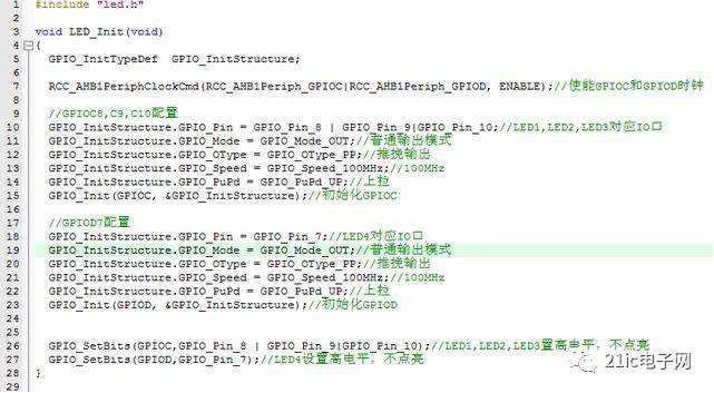 基于STM32的跑馬燈實驗的詳細解析