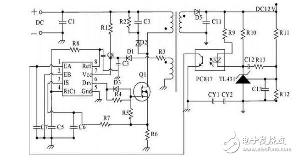 直流隔離電源電路圖大全（DC/DC/變壓銷隔離/精密開關電源電路圖）