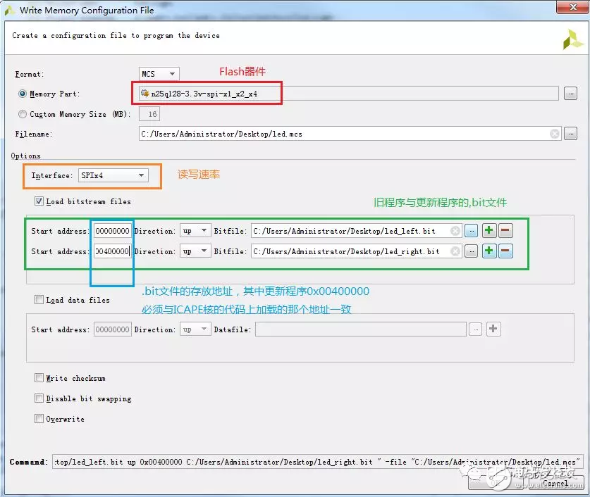 Xilinx FPGA的多重配置功能（2）