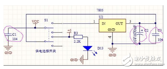 7805穩壓電路介紹_7805穩壓電路三個電容分別是什么？