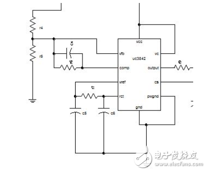 采用UC3842的反激開關電源調試及仿真