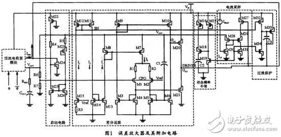 LED驅動器低噪聲恒流電荷泵的誤差放大器EA設計