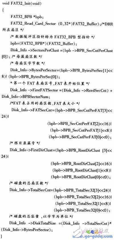 基于S3C2440A的SD卡文件系統的設計與實現